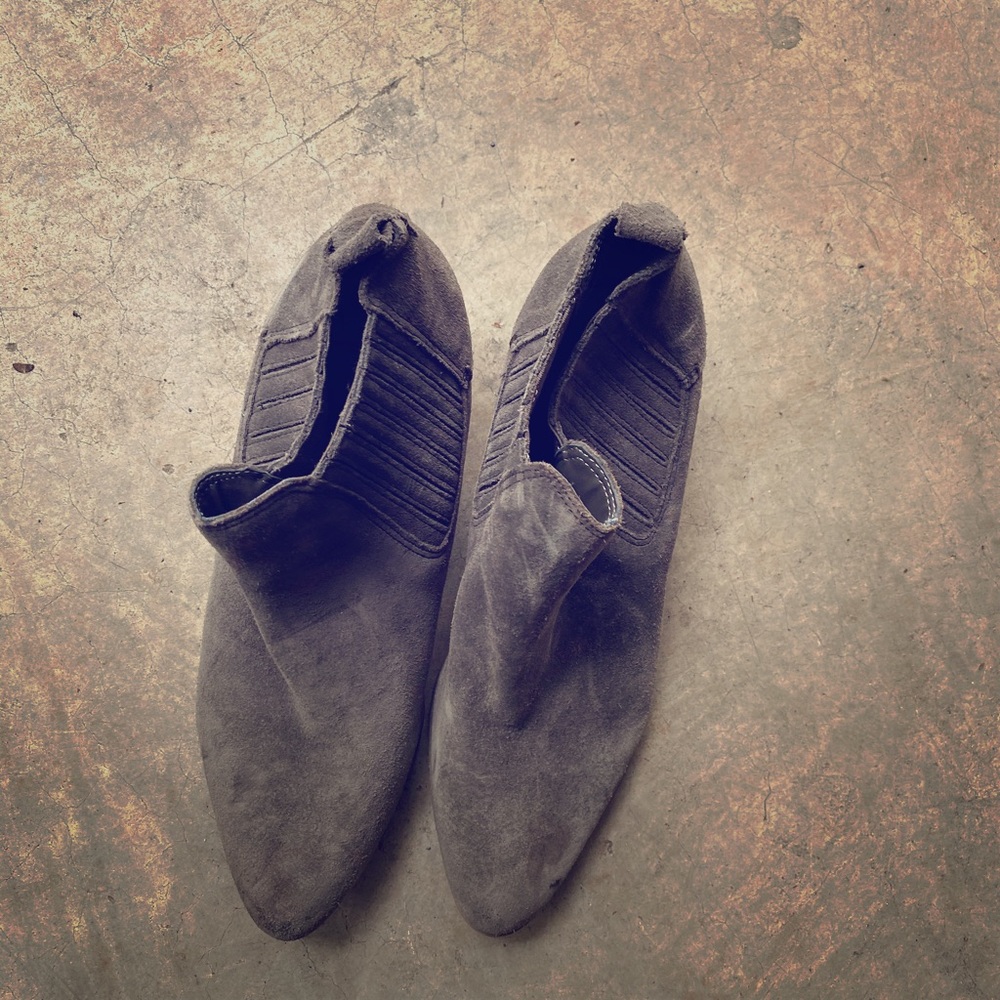 Crown Vintage Booties in Taupe.